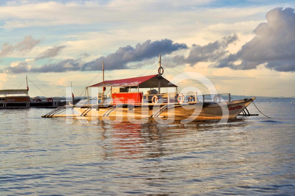 Traditional fishing boats in Cebu Phillipines