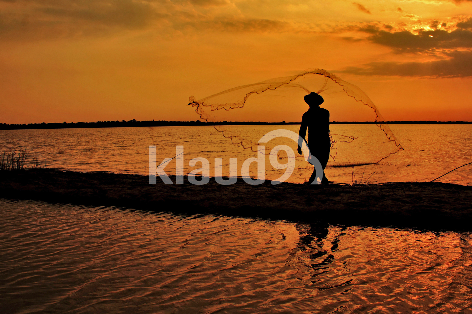 Fisherman at Dusk