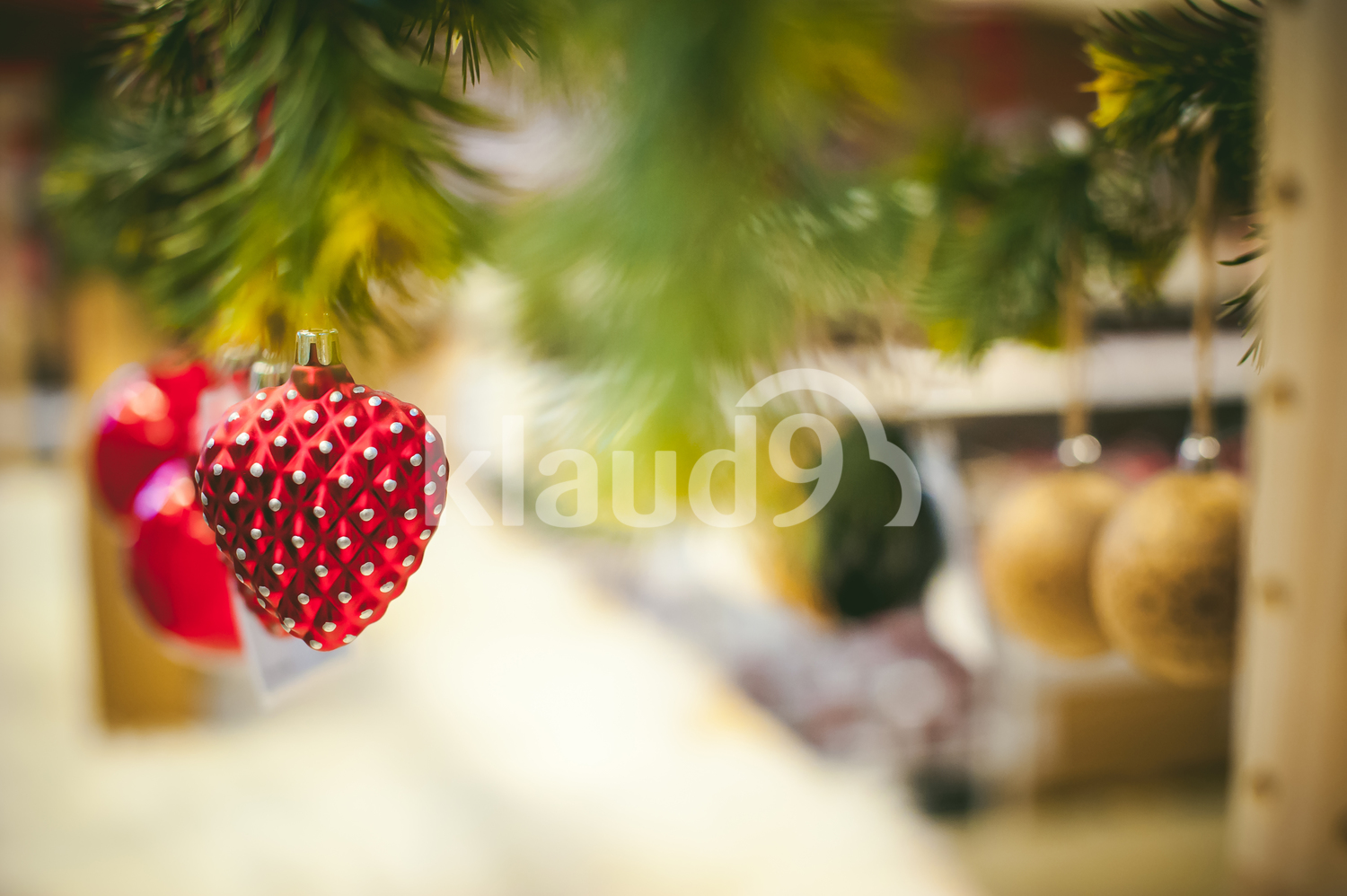 Christmas Tree with red decoration