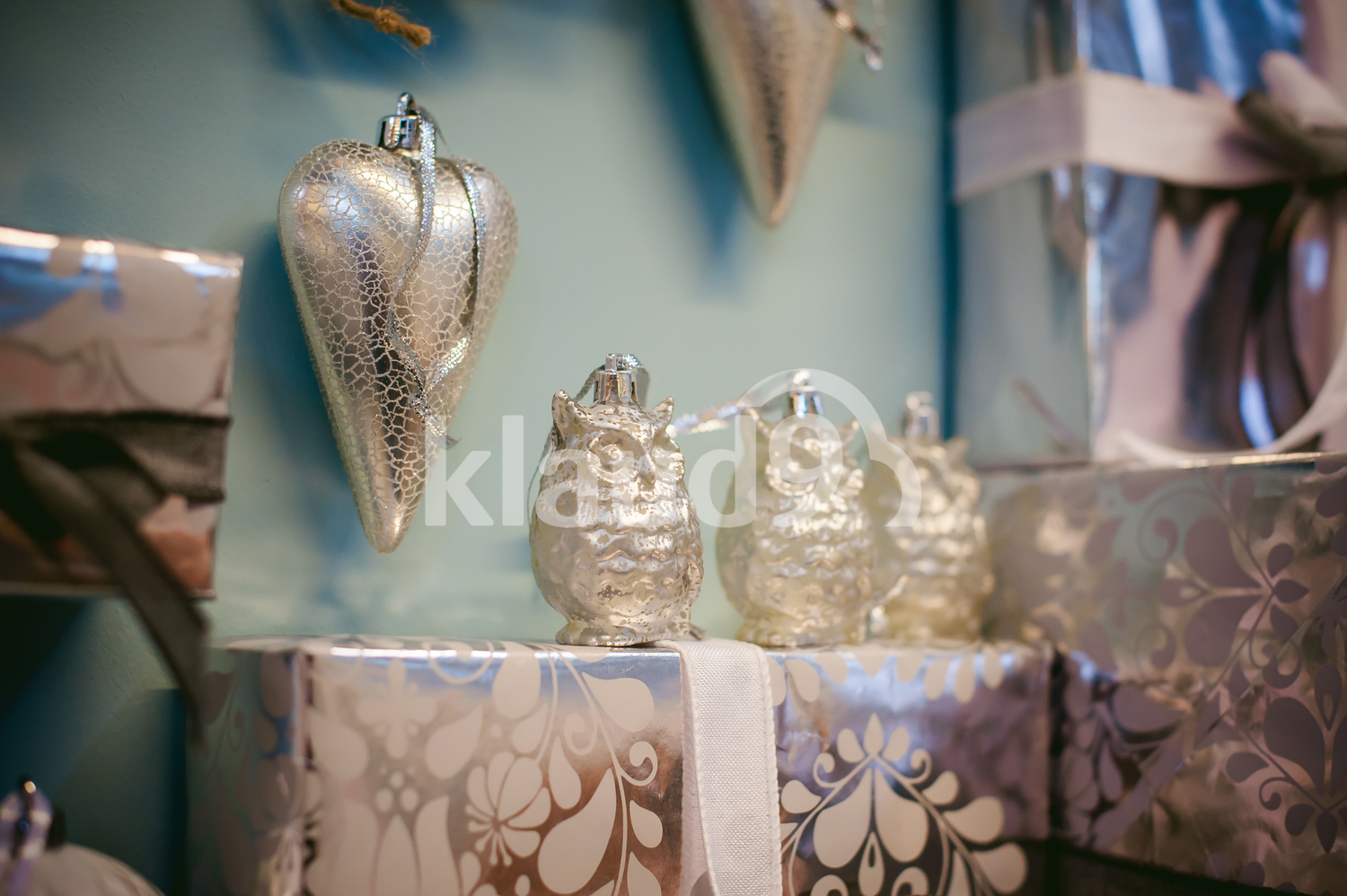 Christmas decorations, owls