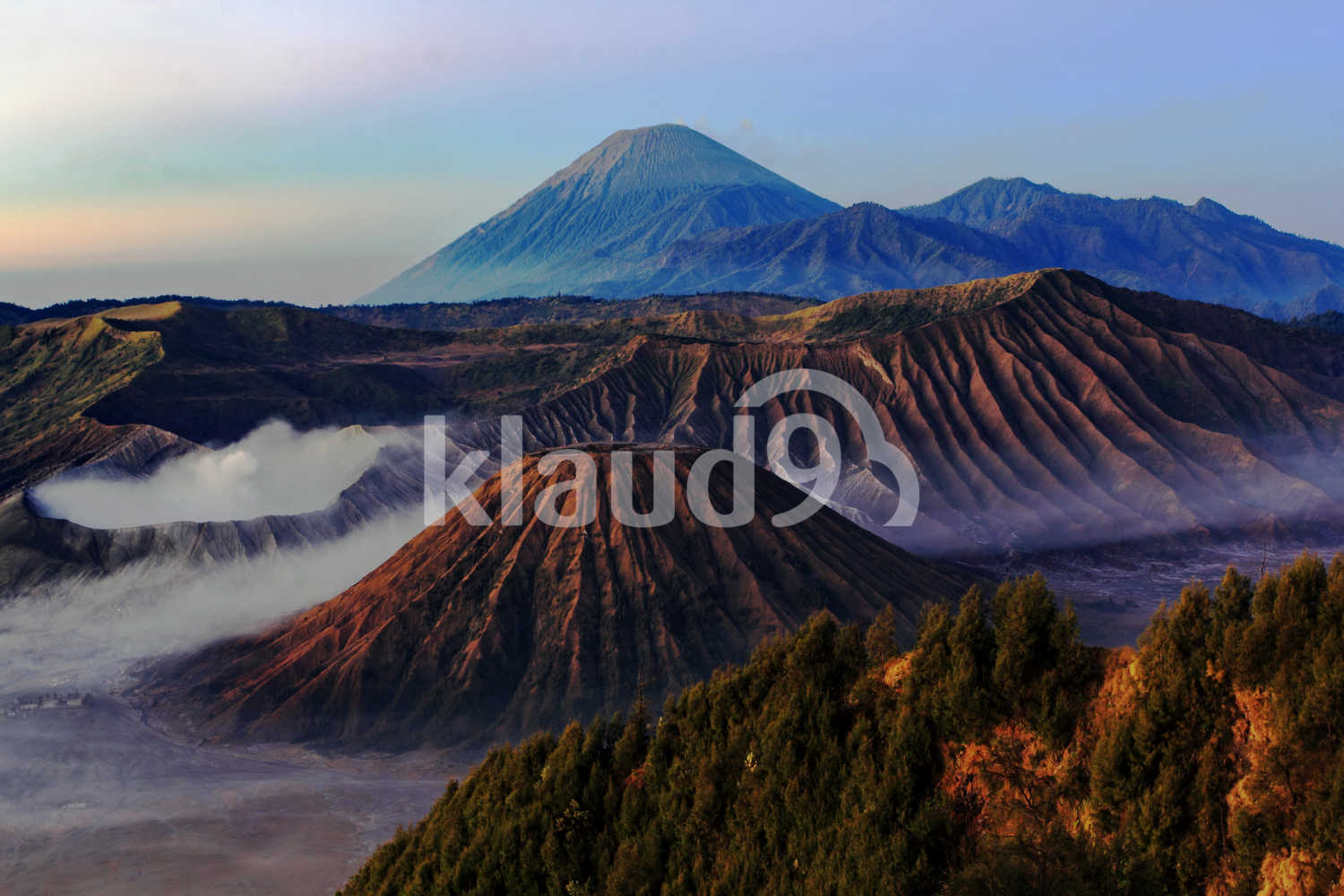 Misty Mountain Bromo in the morning