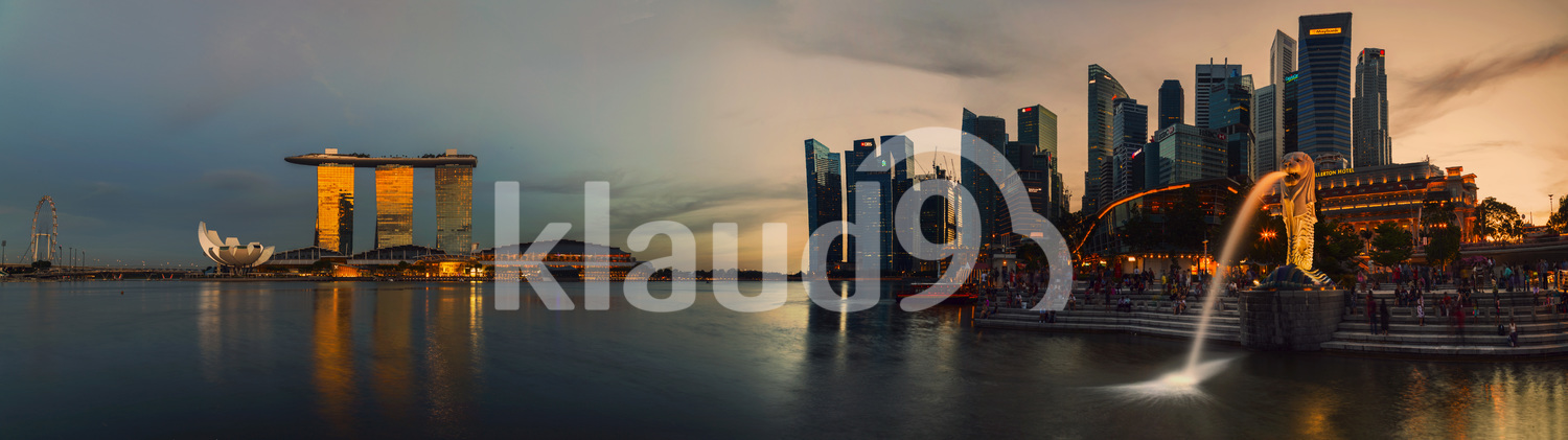Dusk at Singapore 