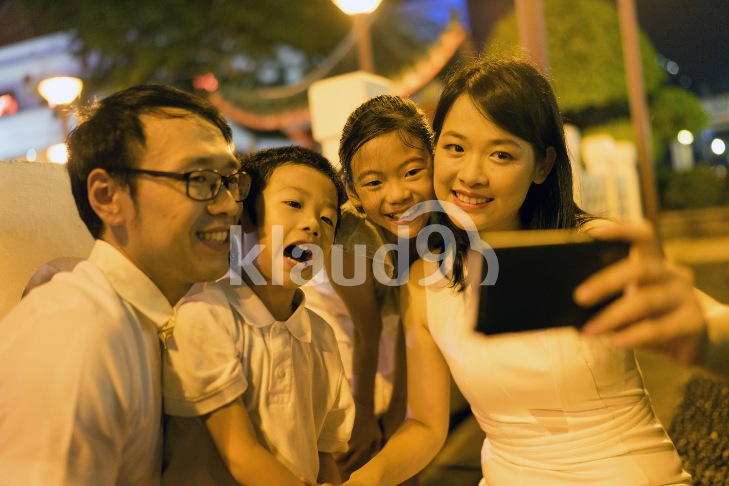 Family Taking a Selfie