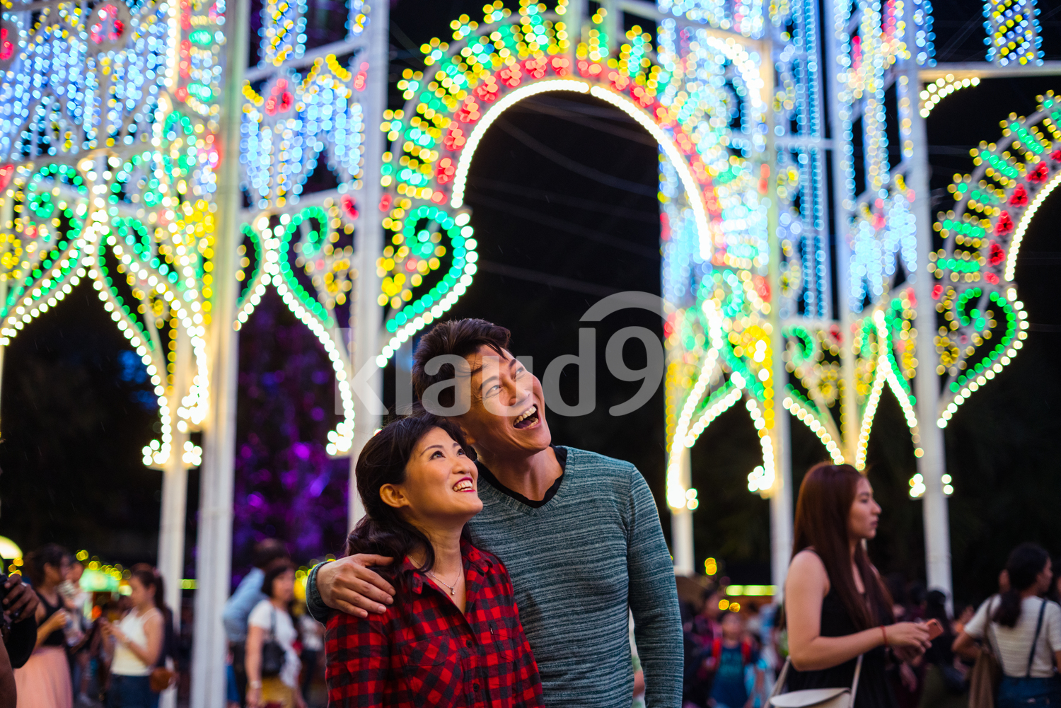 Couple out on a date