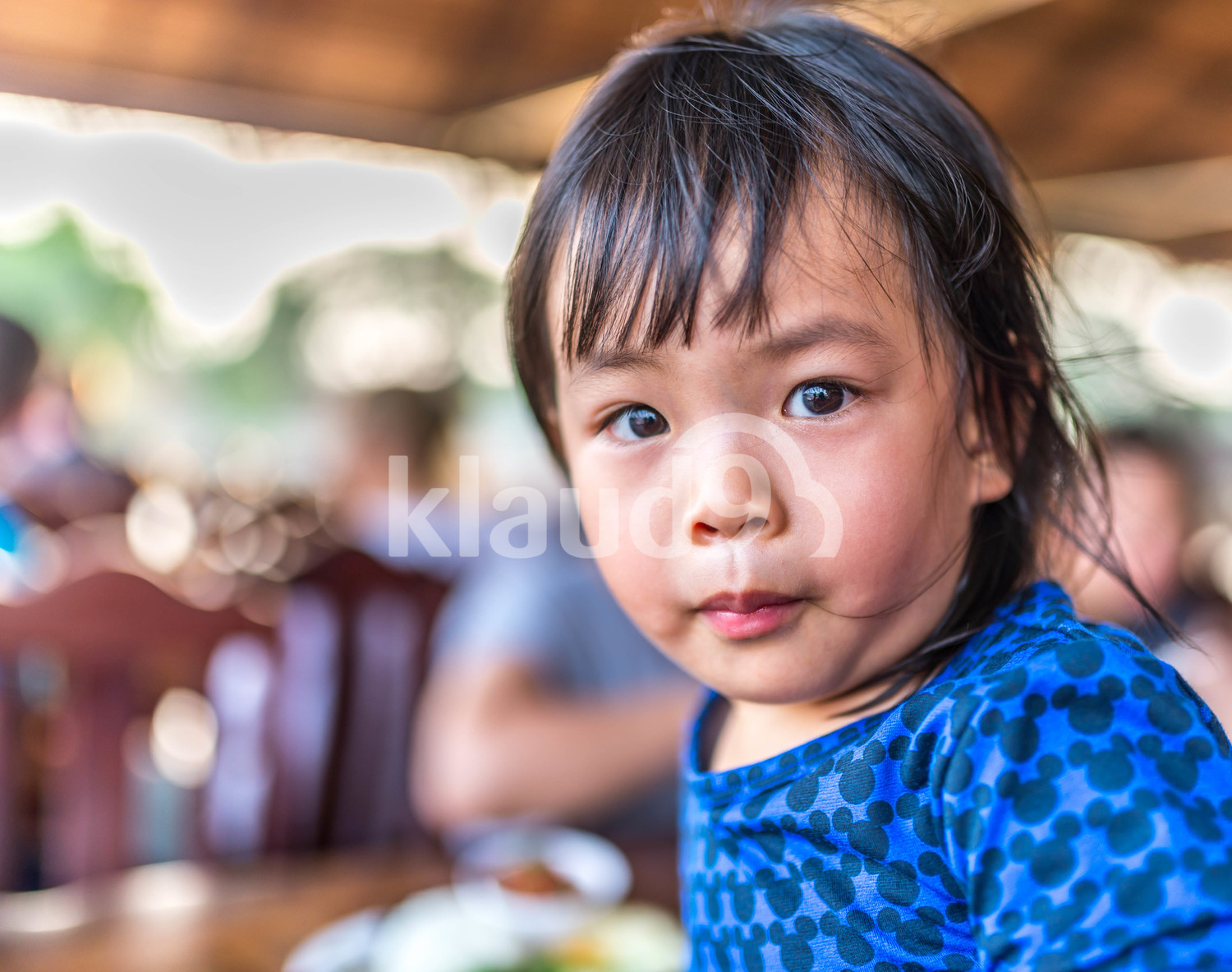 Cute asian toddler