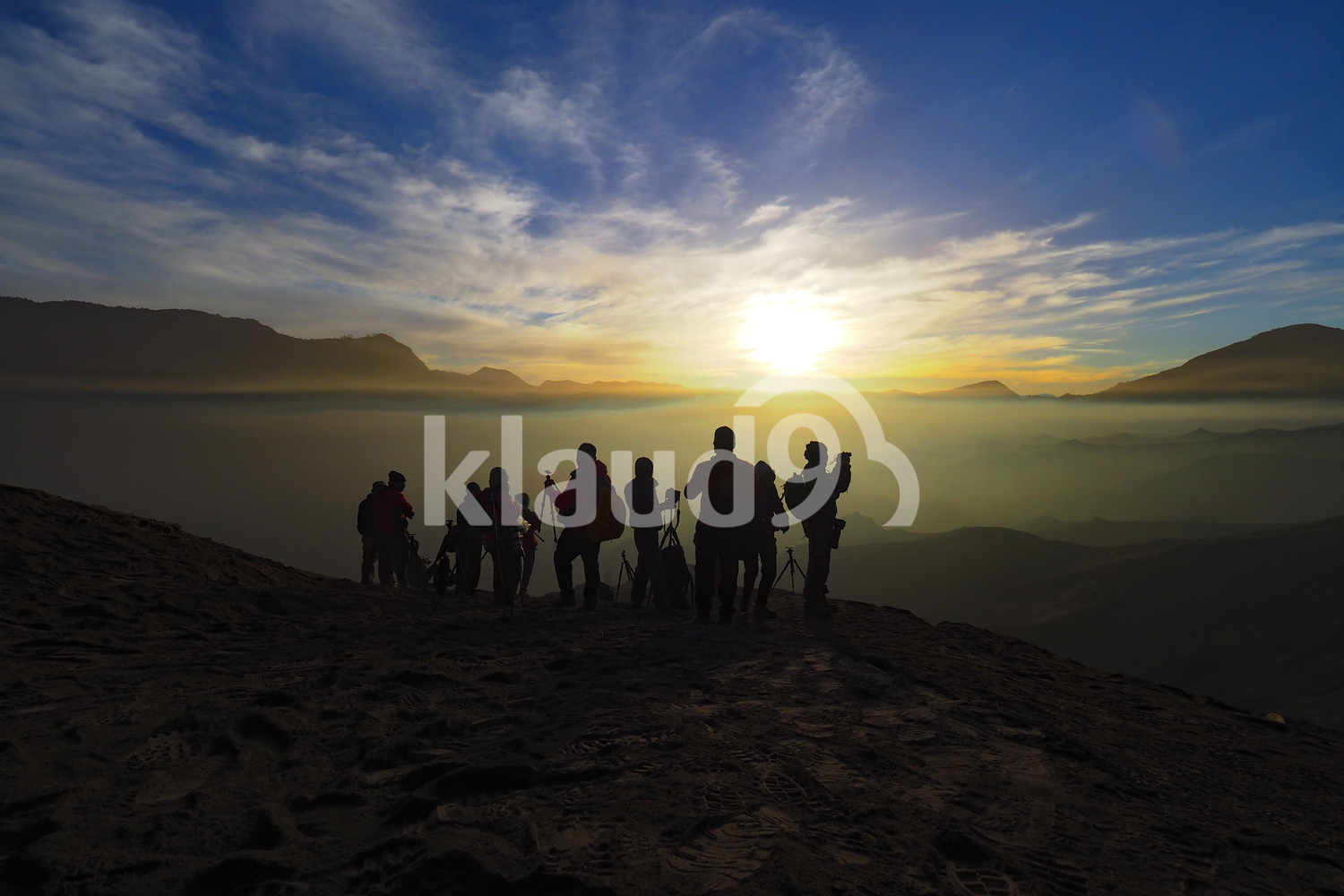 Enjoying the Sunrise in Bromo