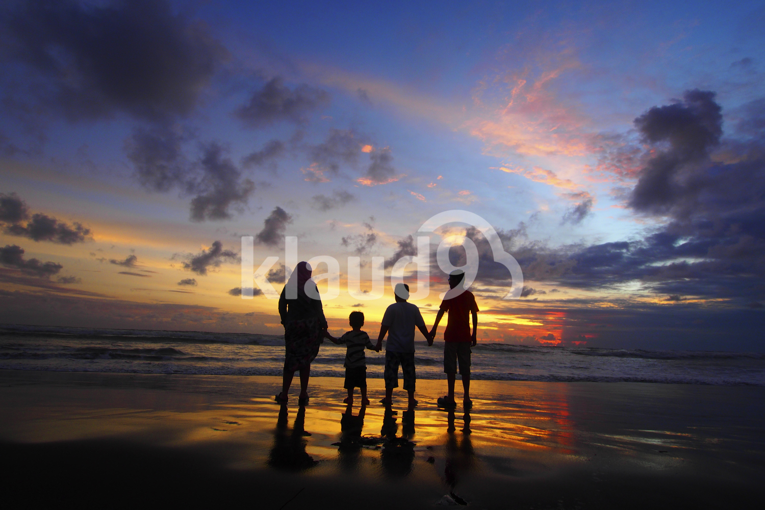 Enjoying Sunset at Parang Tritis Beach