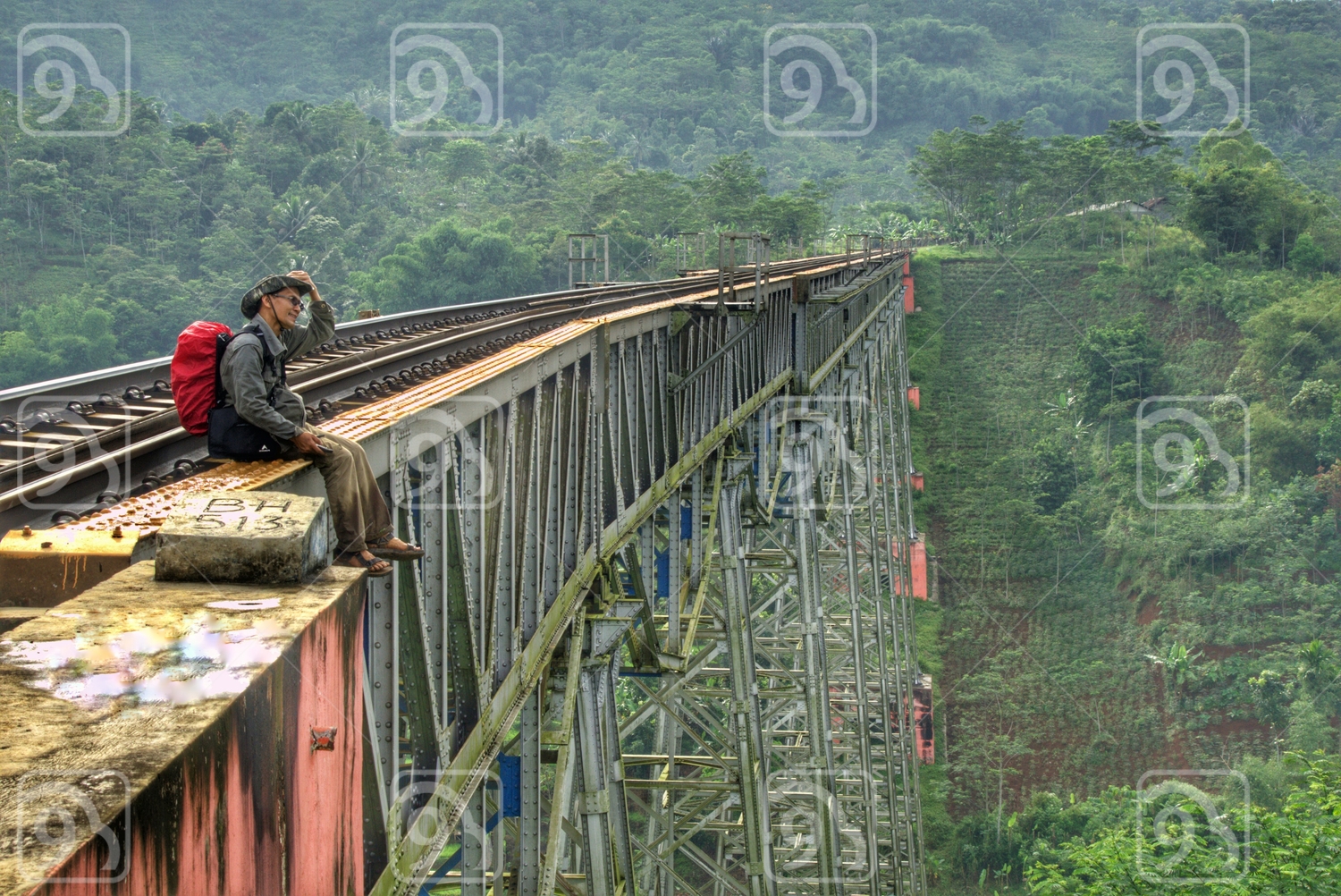 Cikubang rail bridge 