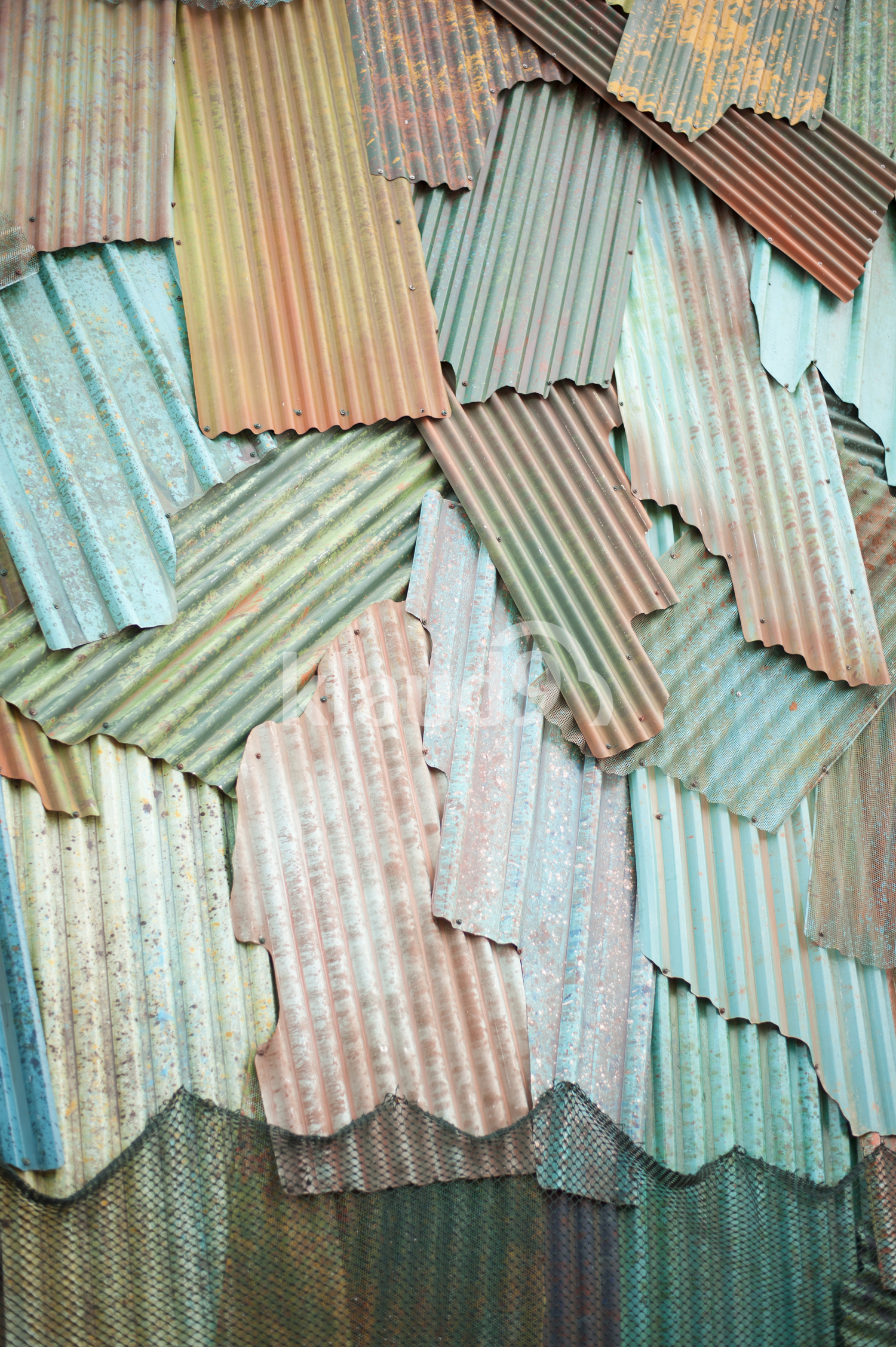 Weathered steel background
