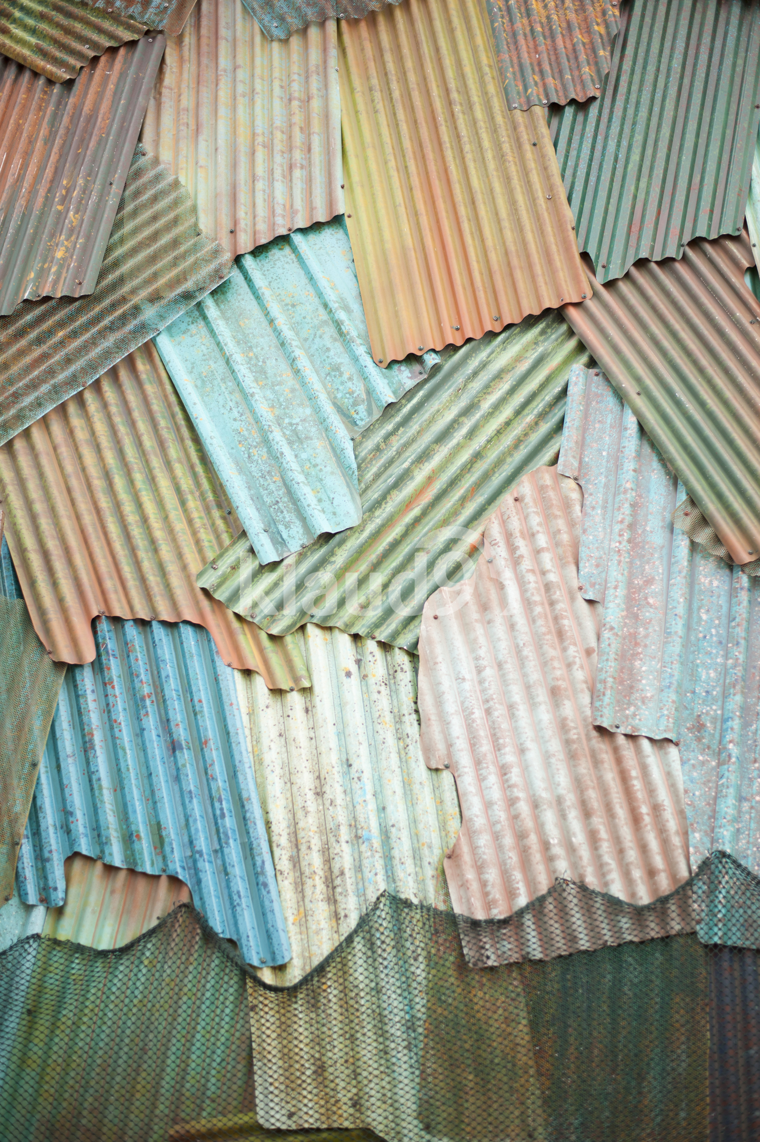 Weathered steel background