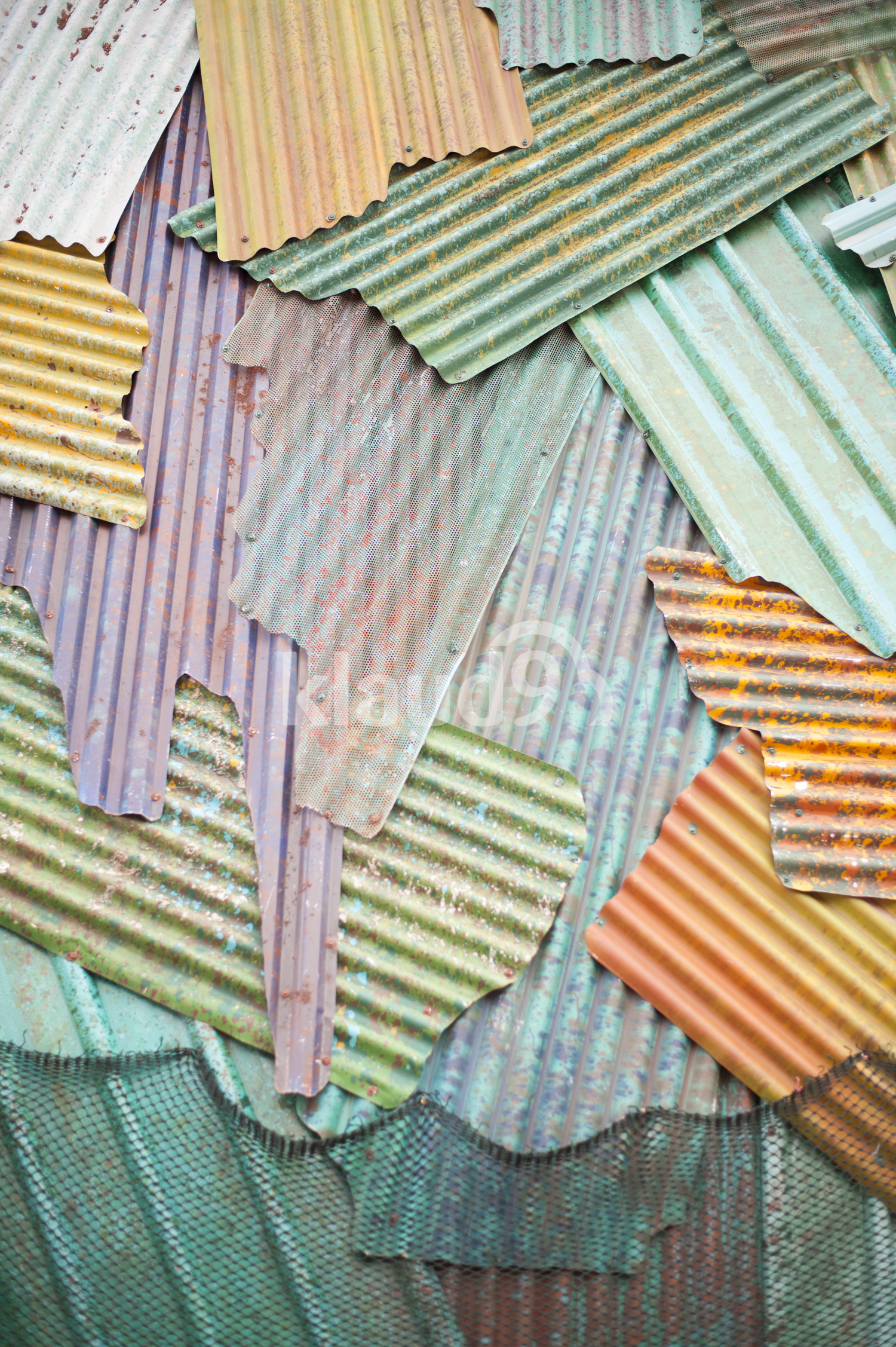Weathered steel background