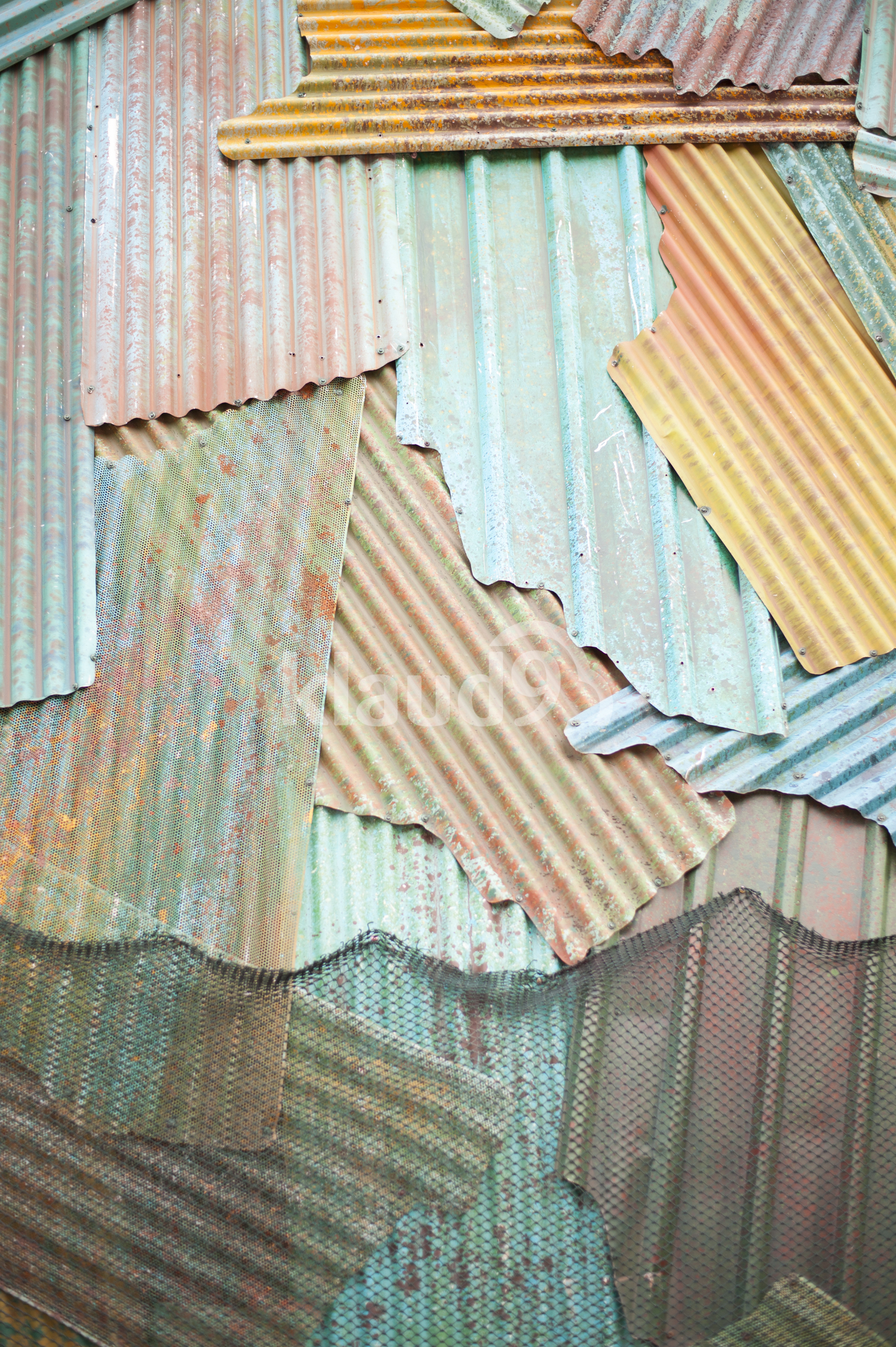 Weathered steel background