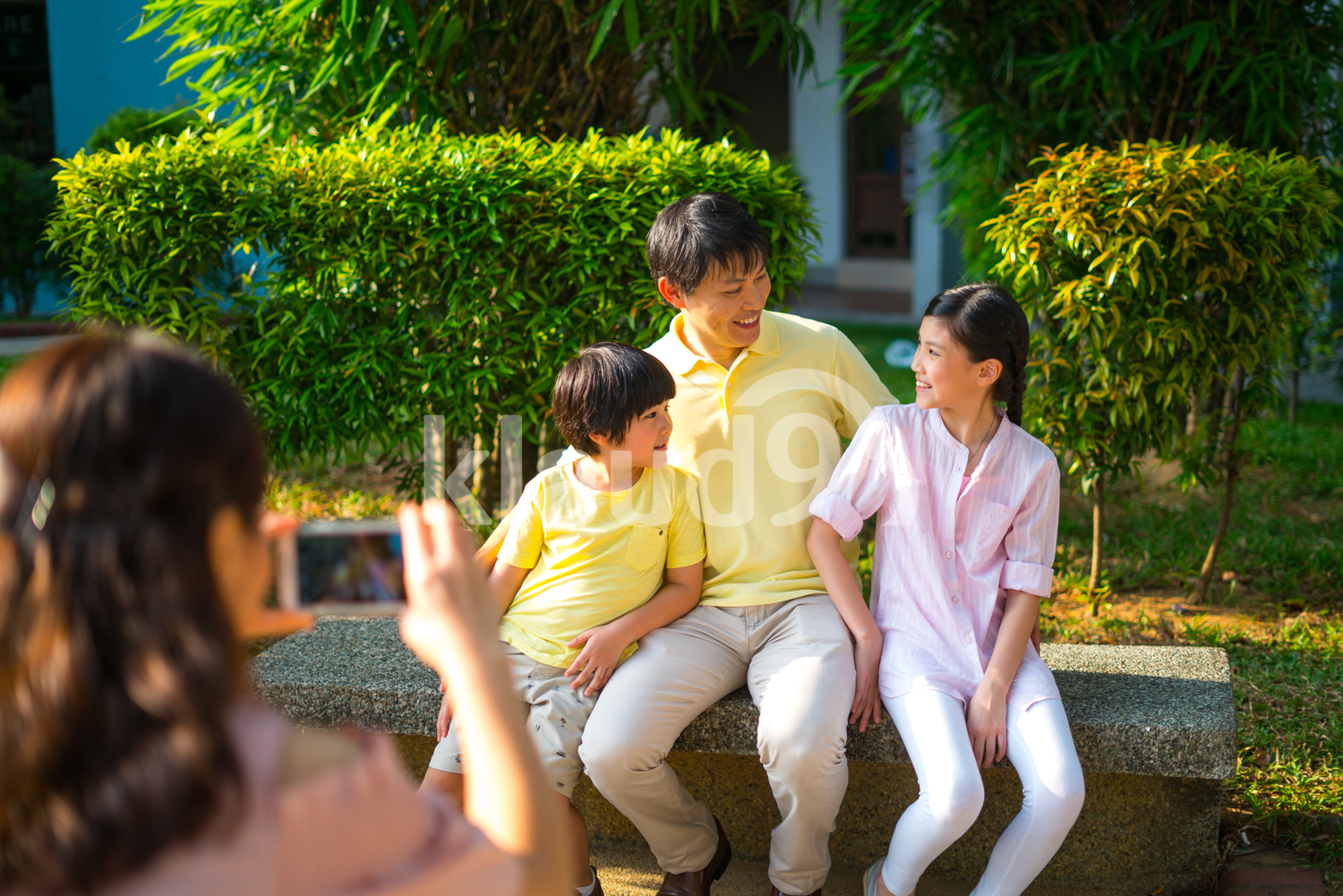 Family Taking Photos Together