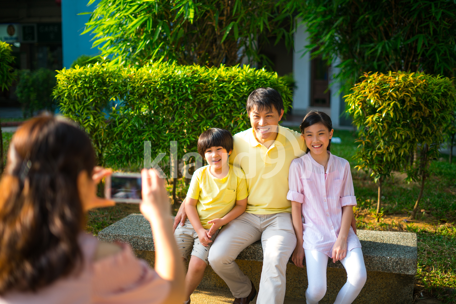 Family Taking Photos Together