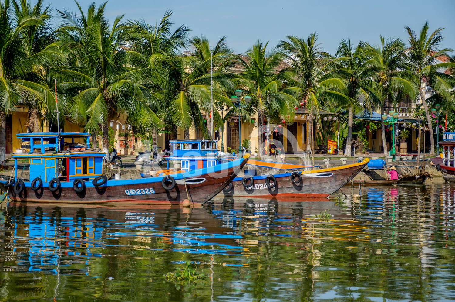 Beautiful jetty in Hoi An city, Vietnam