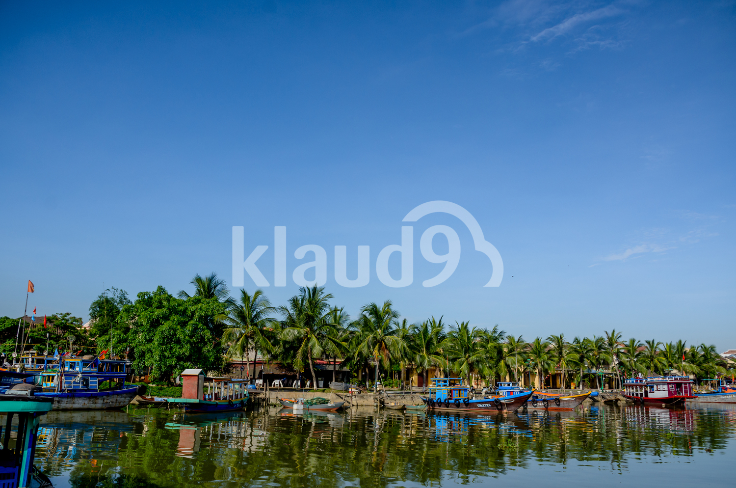 Beautiful river in Hoi An city, Vietnam
