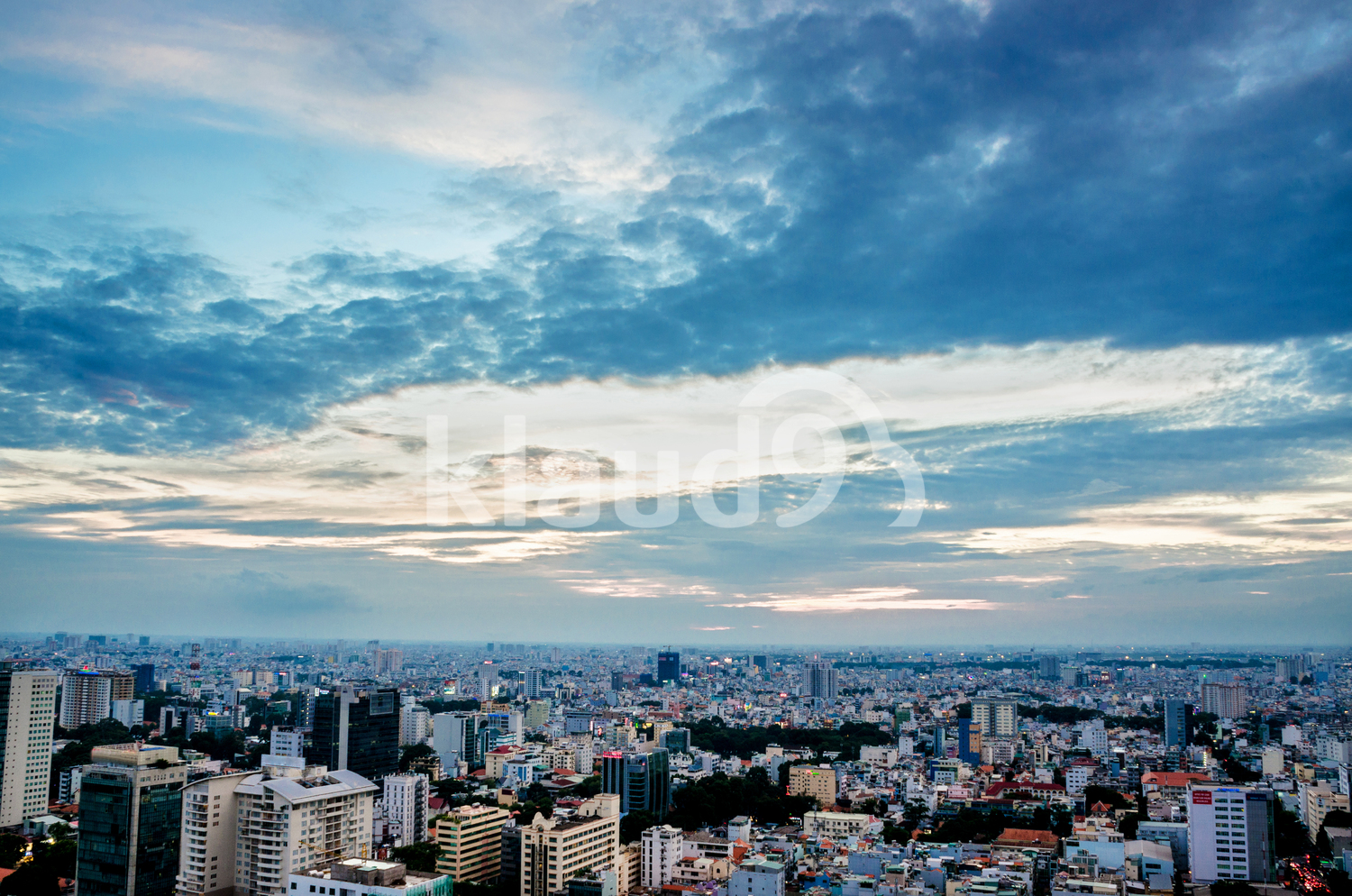 Ho Chi Minh as the sun sets