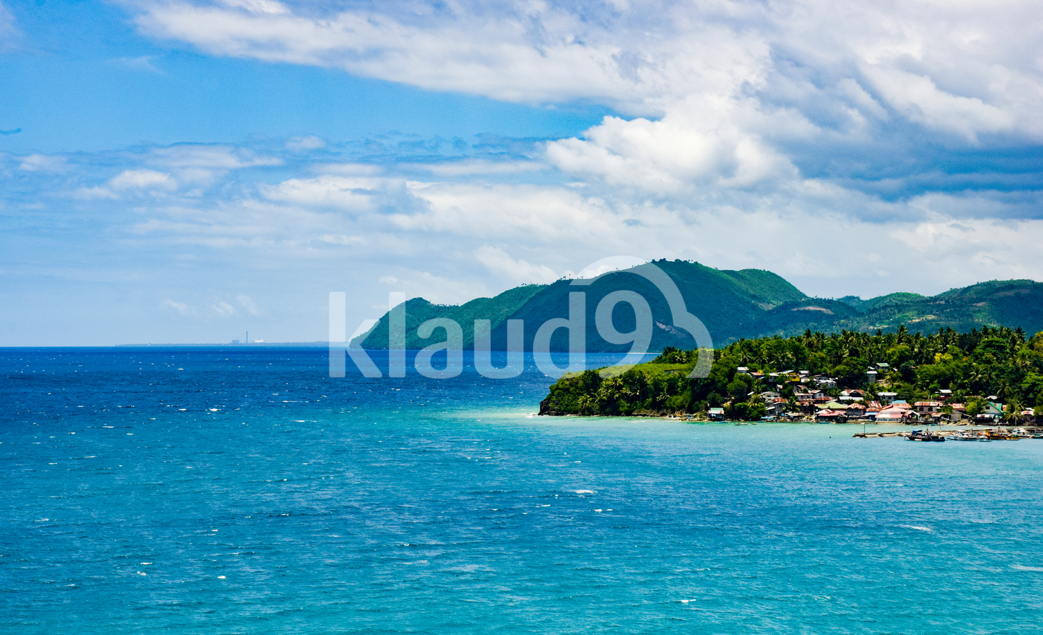 Island surrounded by beautiful waters