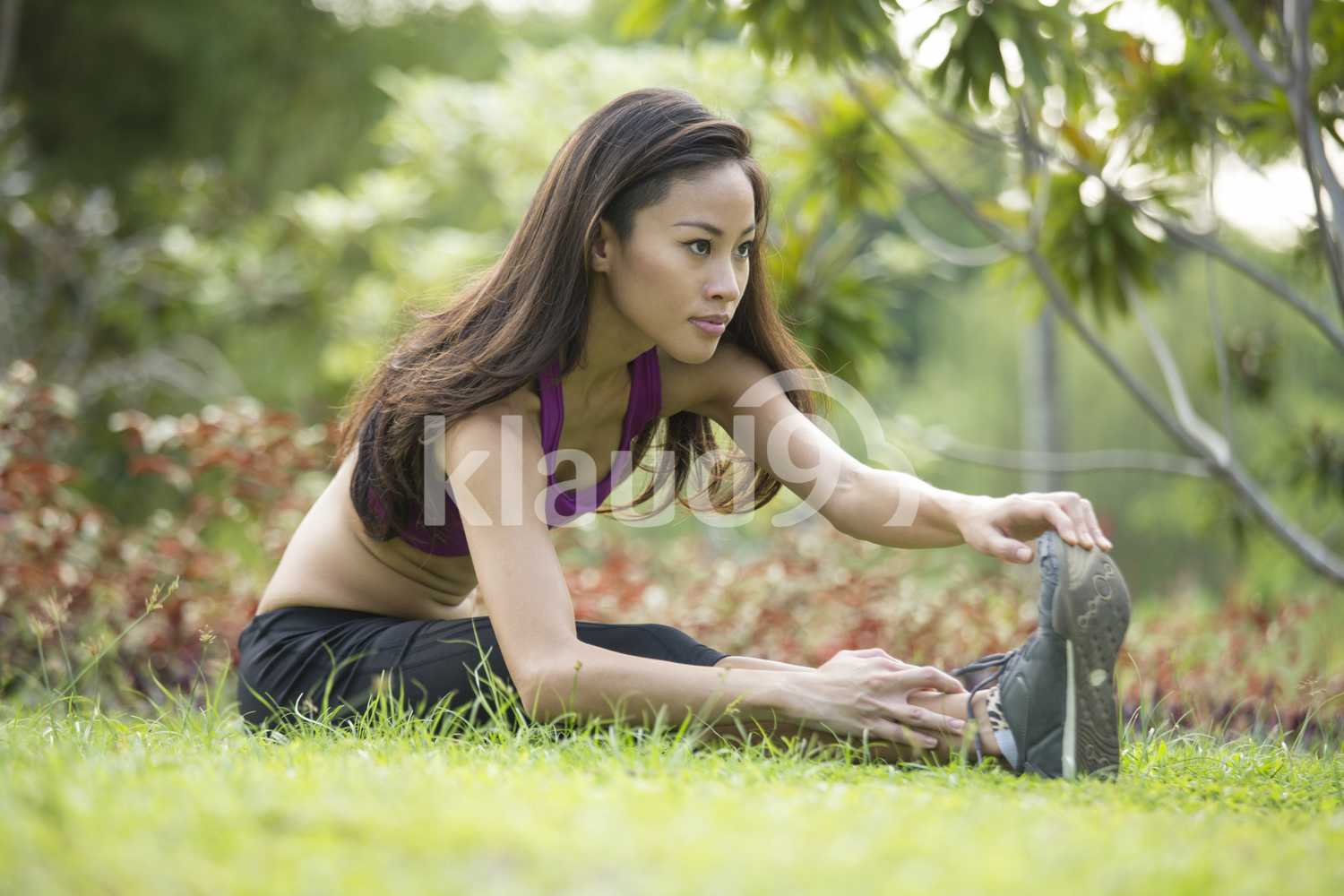 Young woman doing yoga