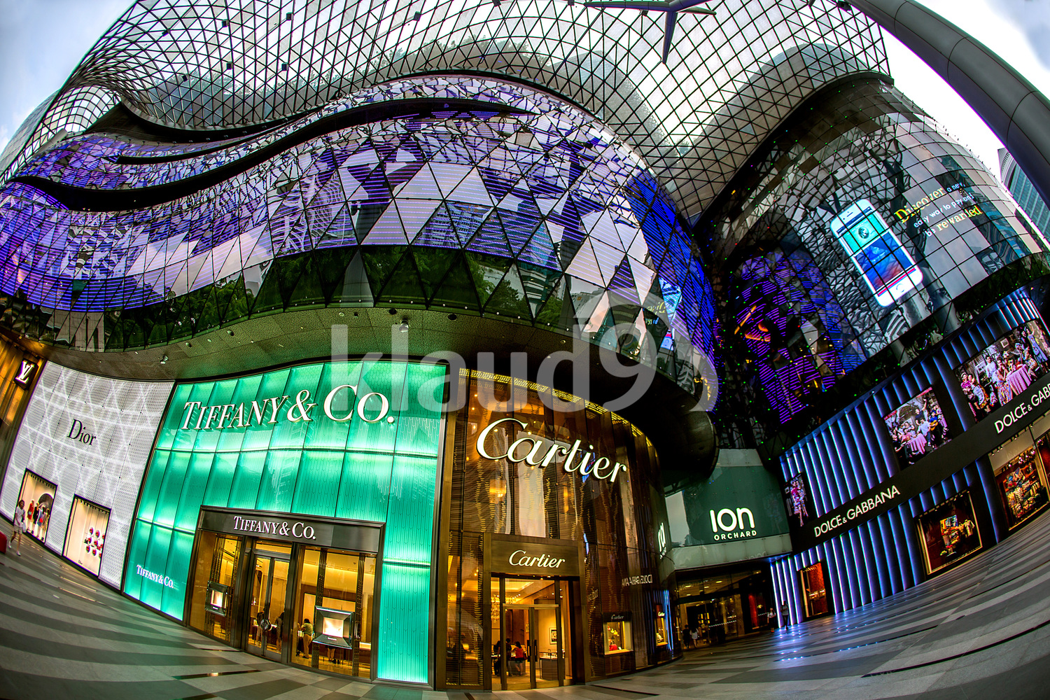 The facade of Ion Orchard Road, Singapore