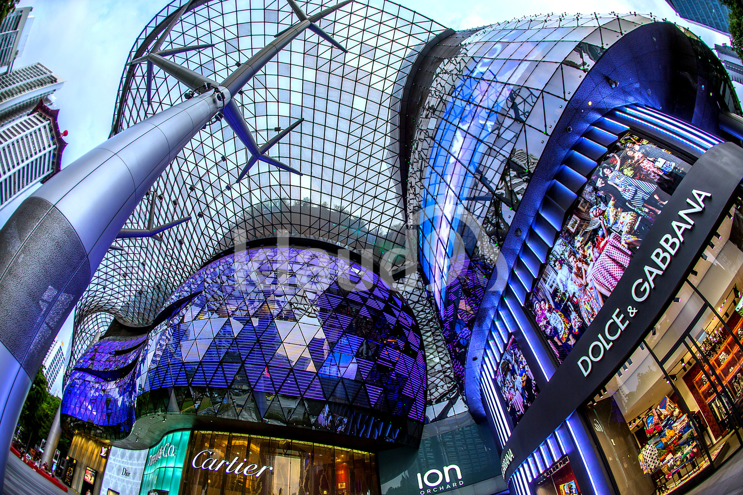 The facade of Ion Orchard Road, Singapore