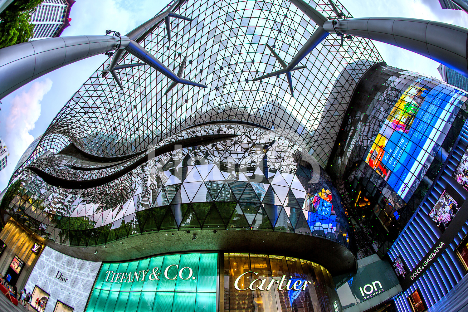 The facade of Ion Orchard Road, Singapore