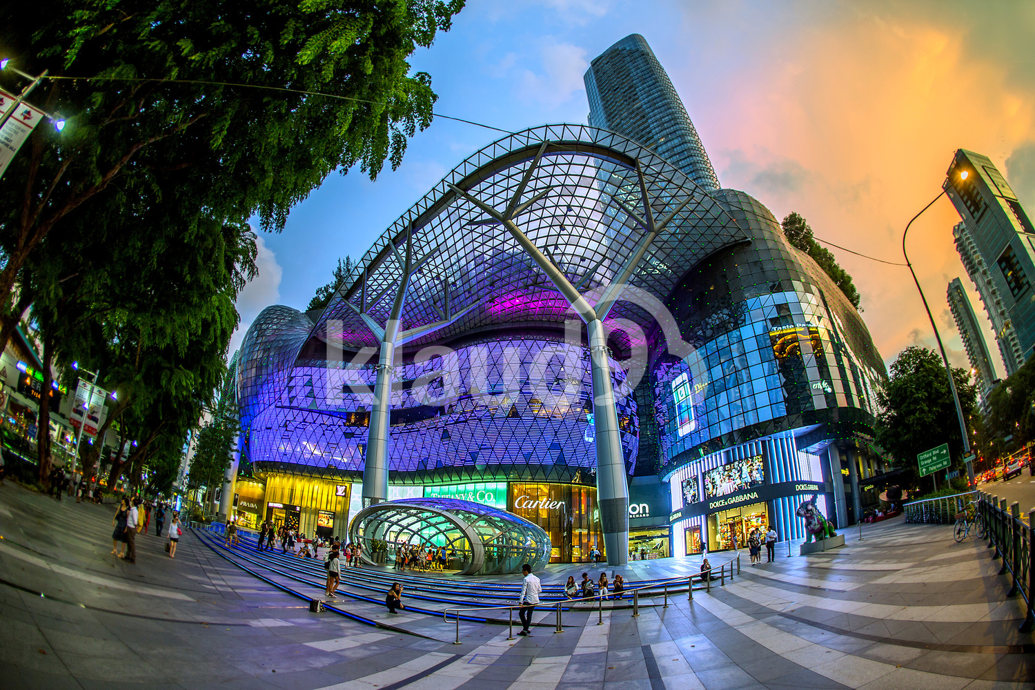The facade of Ion Orchard Road, Singapore