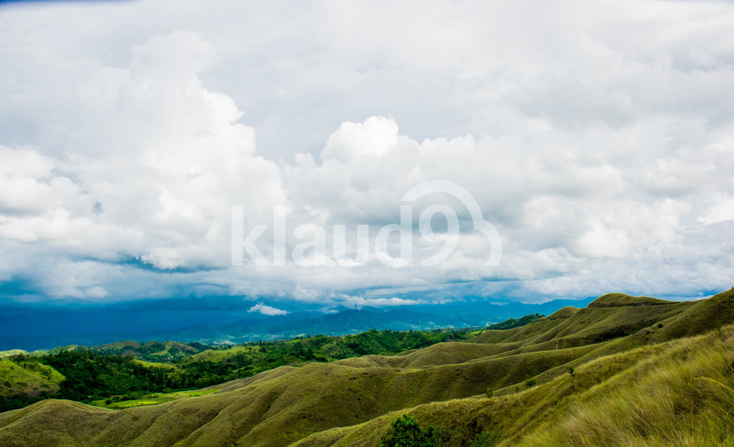 Beautiful misty landscape in Mindanao