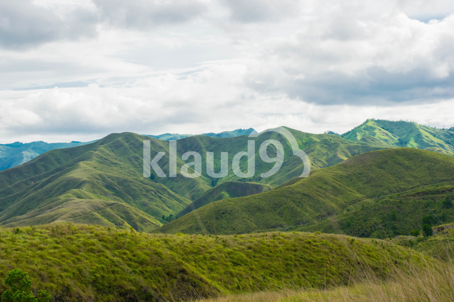 Beautiful misty landscape in Mindanao