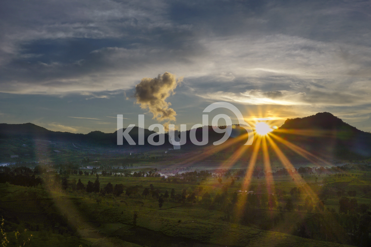 Star shape sunrise in Malabar.