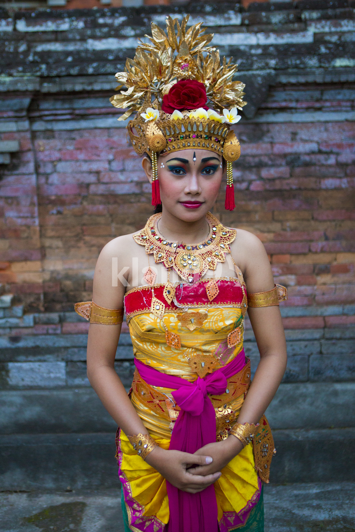 Performers getting ready for Kecak Dance
