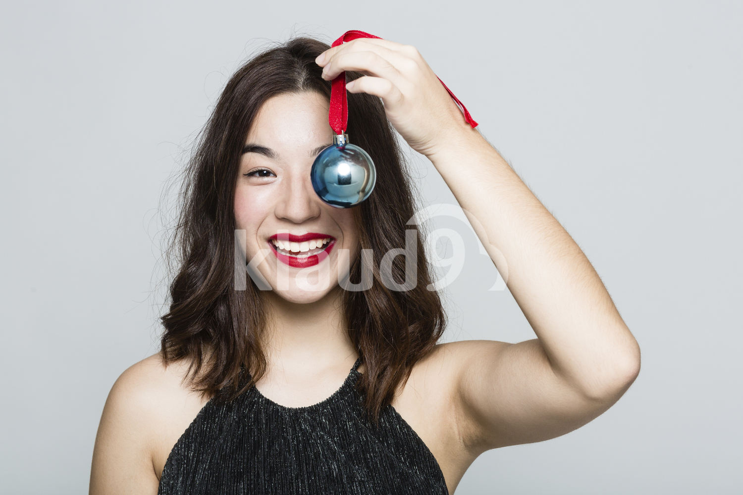 Pretty Long Hair Woman Smiling