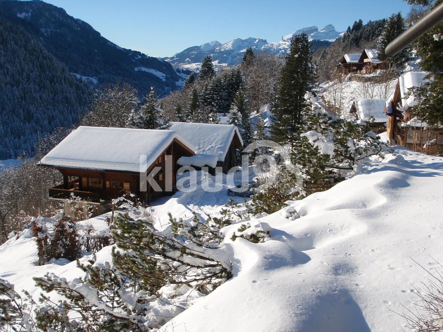 Christmas in Swiss mountains