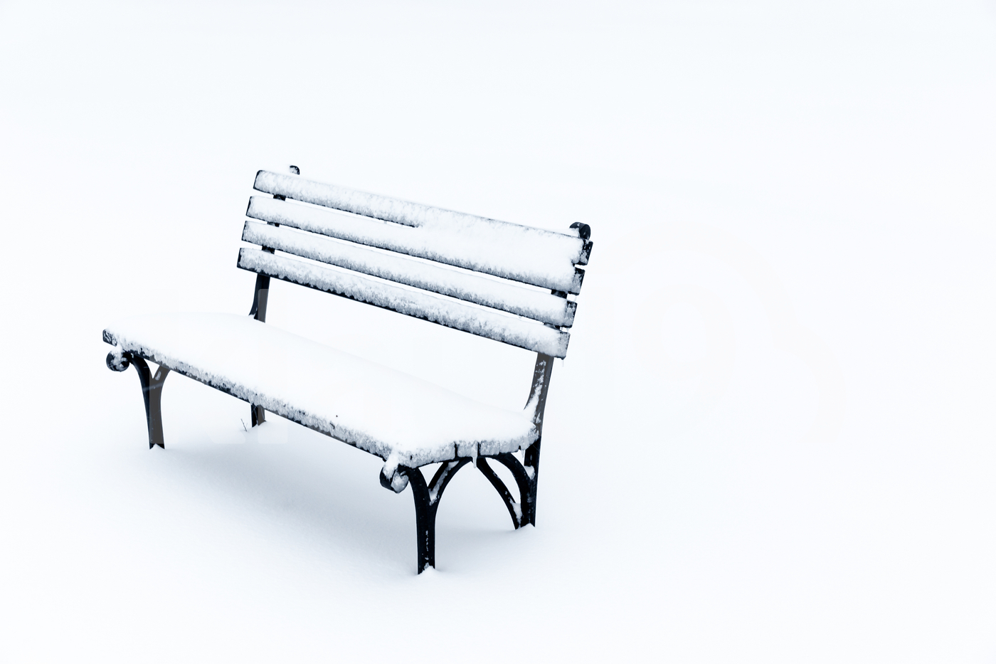 Bench Under Snow