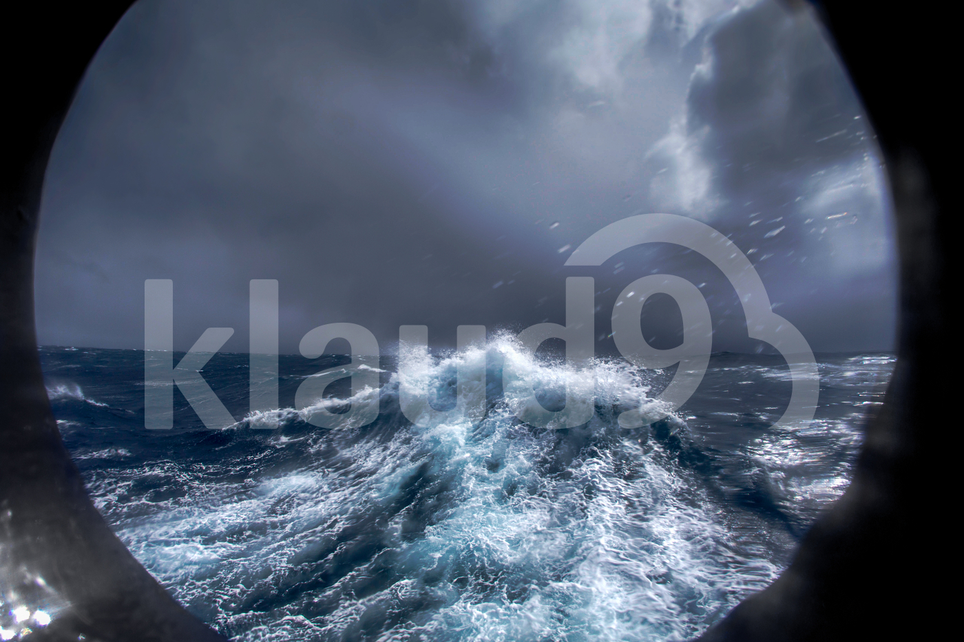 Drake Passage Storm Through Porthole