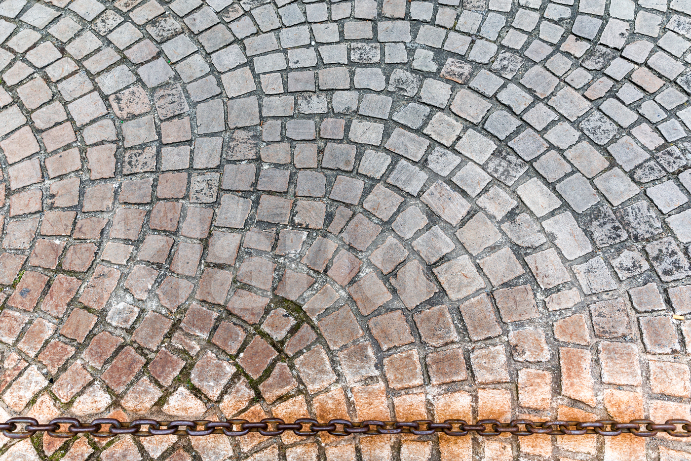 Cobbles and Rusty Chain