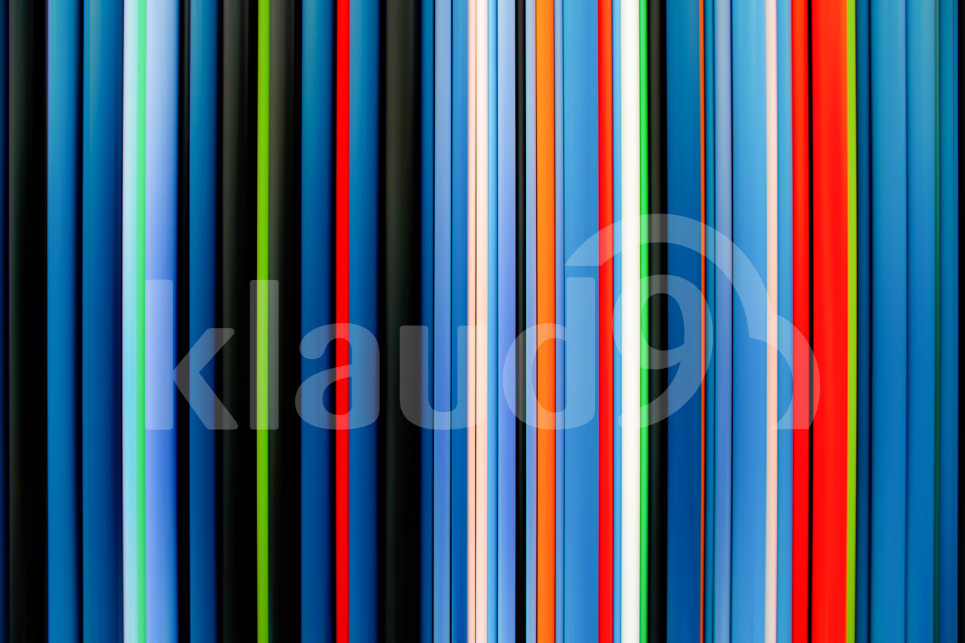 Vertical colorful PVC pipes