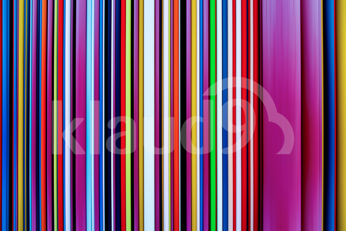 Vertical colorful PVC pipes