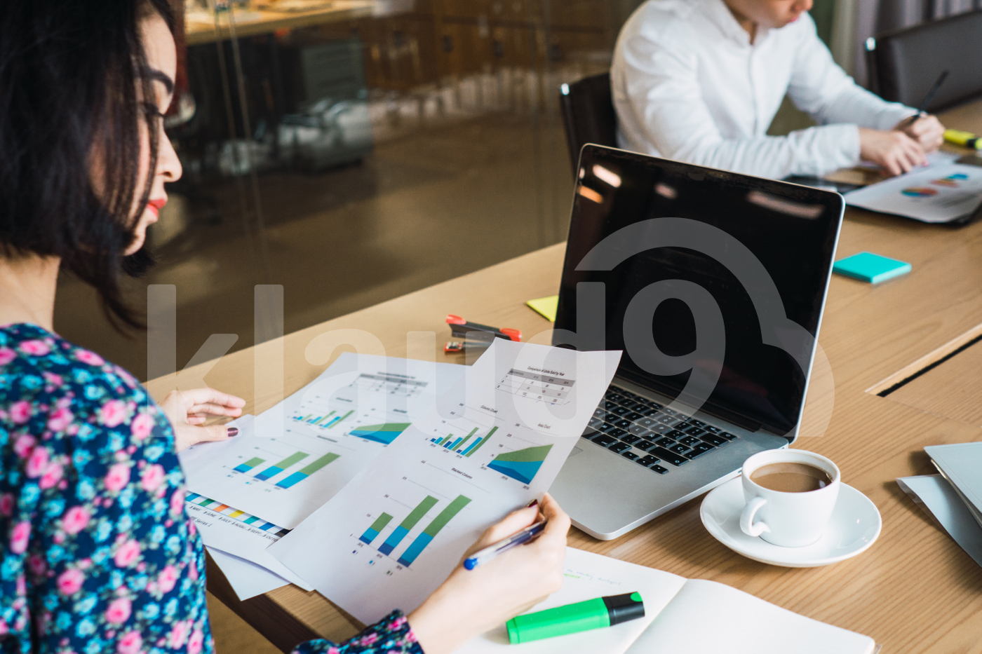 Asian millennials working in a co-working space