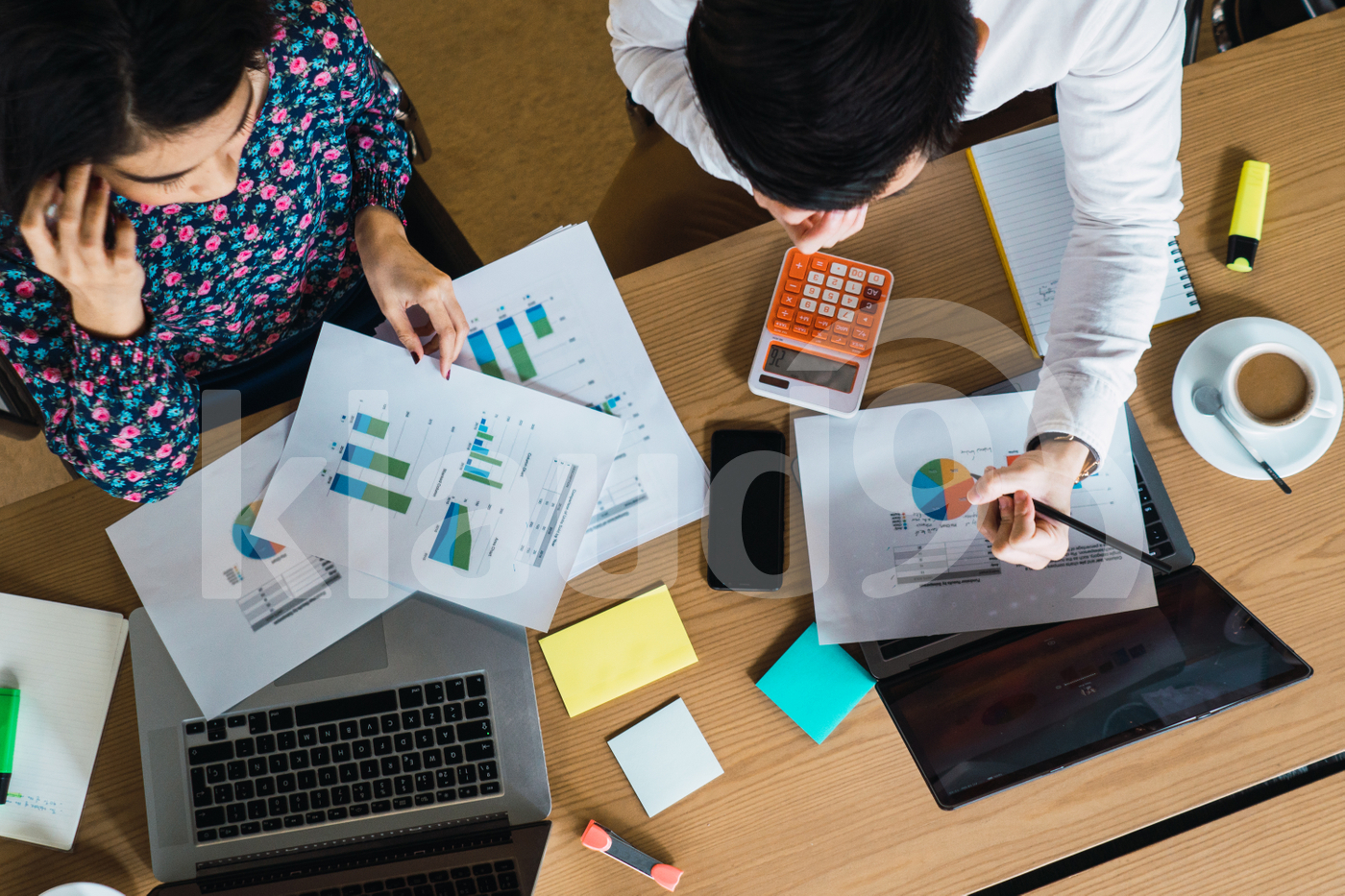 Asian millennials working in a co-working space