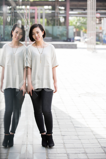Beautiful young Chinese woman